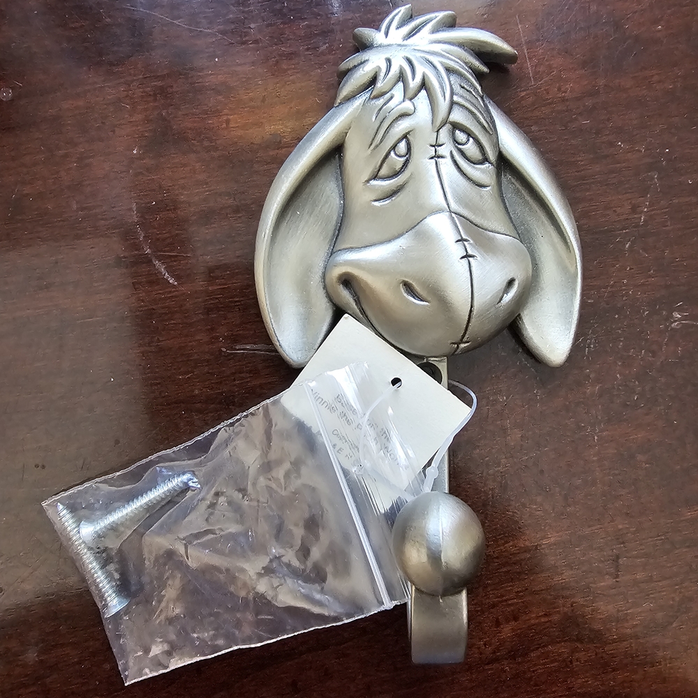 Silver Wall Hook with Character Design